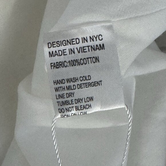 YUMI KIM Rita mini dress white eyelet size small tiered shoulder ties smocked - Picture 12 of 13